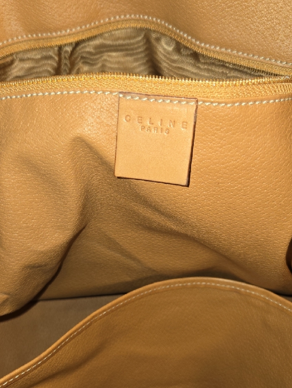Celine Vintage Brown & Tan Coated Canvas Duffel Bag - Picture 12 of 13